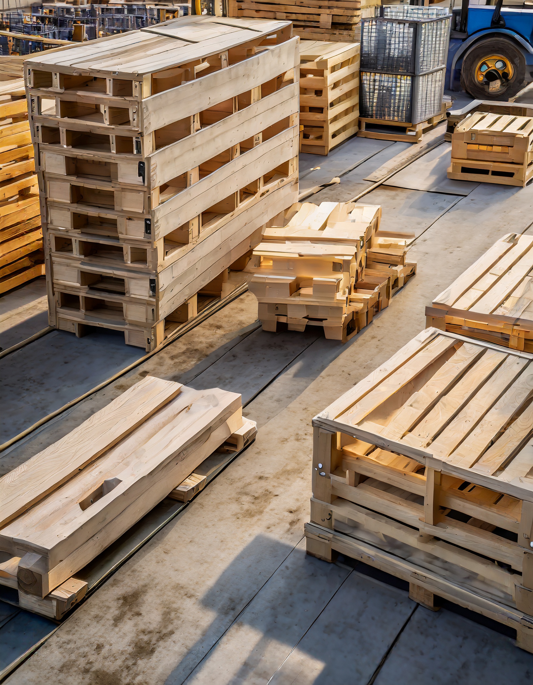 Firefly Ansicht Von Obenarbeit An Einer Neuen Transportkiste Aus Holz Im Hintergrund Sind Viele Mode